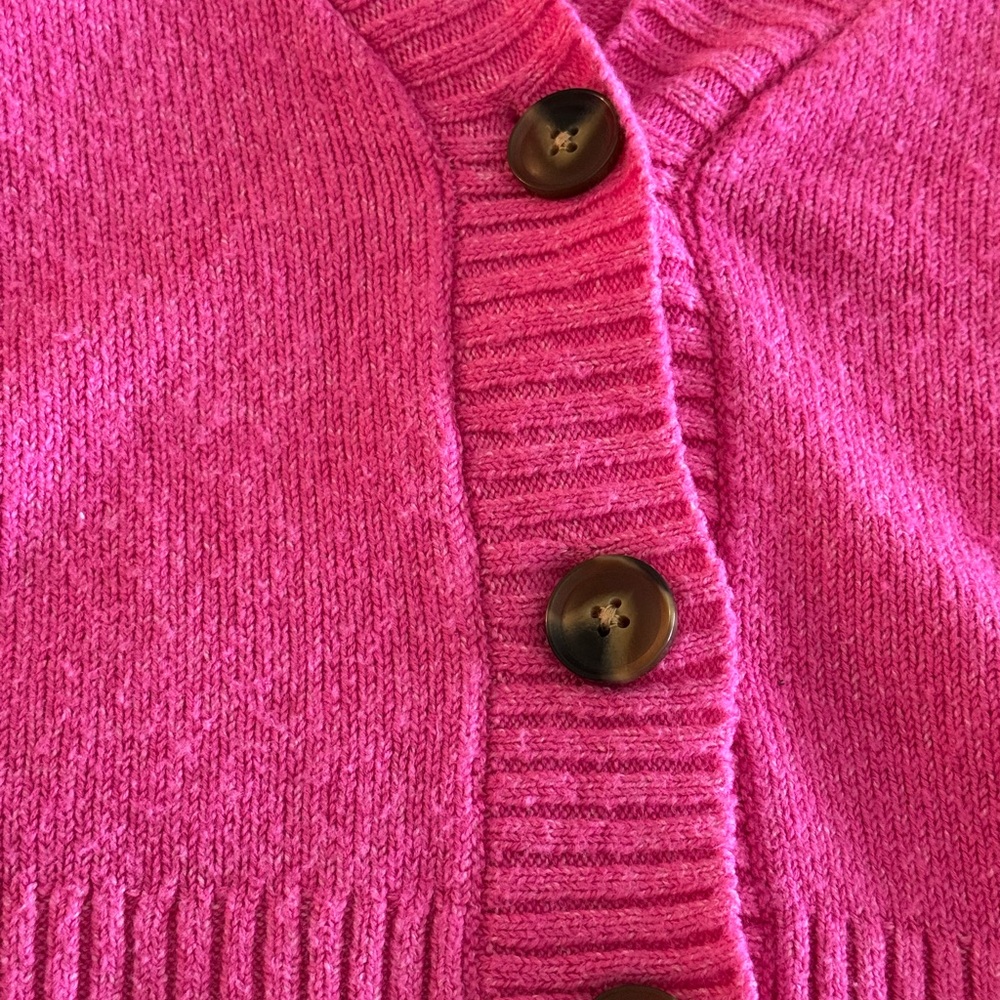 Wild Fable Fuchsia Button-Up Cardigan - Picture 3 of 3